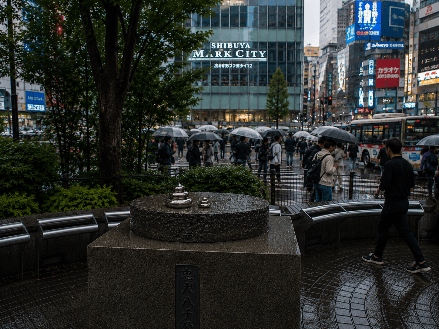 Aparecen heces metálicas en el lugar donde estaba Hachiko